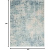 image:imageNourison Home Astra Machine Washable Multicolor 33 x 5 Area Rug  Easy Clean Non Shedding Bed Room Living Room Dining Room Kitchen 3 x 5Blue Ivory