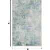image:imageNourison Home Astra Machine Washable Multicolor 33 x 5 Area Rug  Easy Clean Non Shedding Bed Room Living Room Dining Room Kitchen 3 x 5Blue Ivory