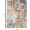 image:imageNourison Home Astra Machine Washable Multicolor 33 x 5 Area Rug  Easy Clean Non Shedding Bed Room Living Room Dining Room Kitchen 3 x 5Multi Color