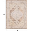 image:imageNourison Home Astra Machine Washable Rust Multicolor 33 x 5 Area Rug  Easy Clean Non Shedding Bed Room Living Room Dining Room Kitchen 3 x 5Beige
