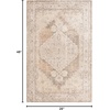 image:imageNourison Home Astra Machine Washable Rust Multicolor 33 x 5 Area Rug  Easy Clean Non Shedding Bed Room Living Room Dining Room Kitchen 3 x 5Beige