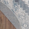 image:imageNourison Home Astra Machine Washable Rust Multicolor 33 x 5 Area Rug  Easy Clean Non Shedding Bed Room Living Room Dining Room Kitchen 3 x 5Blue Ivory