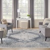 image:imageNourison Home Astra Machine Washable Rust Multicolor 33 x 5 Area Rug  Easy Clean Non Shedding Bed Room Living Room Dining Room Kitchen 3 x 5Blue Ivory