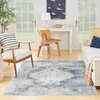 image:imageNourison Home Astra Machine Washable Rust Multicolor 33 x 5 Area Rug  Easy Clean Non Shedding Bed Room Living Room Dining Room Kitchen 3 x 5Blue Ivory