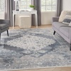 image:imageNourison Home Astra Machine Washable Rust Multicolor 33 x 5 Area Rug  Easy Clean Non Shedding Bed Room Living Room Dining Room Kitchen 3 x 5Blue Ivory