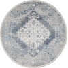 image:imageNourison Home Astra Machine Washable Rust Multicolor 33 x 5 Area Rug  Easy Clean Non Shedding Bed Room Living Room Dining Room Kitchen 3 x 5Blue Ivory