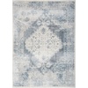 image:imageNourison Home Astra Machine Washable Rust Multicolor 33 x 5 Area Rug  Easy Clean Non Shedding Bed Room Living Room Dining Room Kitchen 3 x 5Blue Ivory