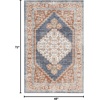 image:imageNourison Home Astra Machine Washable Rust Multicolor 33 x 5 Area Rug  Easy Clean Non Shedding Bed Room Living Room Dining Room Kitchen 3 x 5Denim Multicolor