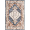 image:imageNourison Home Astra Machine Washable Rust Multicolor 33 x 5 Area Rug  Easy Clean Non Shedding Bed Room Living Room Dining Room Kitchen 3 x 5Denim Multicolor