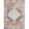 image:imageNourison Home Astra Machine Washable Rust Multicolor 33 x 5 Area Rug  Easy Clean Non Shedding Bed Room Living Room Dining Room Kitchen 3 x 5Denim Multicolor
