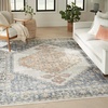 image:imageNourison Home Astra Machine Washable Rust Multicolor 33 x 5 Area Rug  Easy Clean Non Shedding Bed Room Living Room Dining Room Kitchen 3 x 5Grey Gold