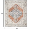 image:imageNourison Home Astra Machine Washable Rust Multicolor 33 x 5 Area Rug  Easy Clean Non Shedding Bed Room Living Room Dining Room Kitchen 3 x 5Grey Multicolor