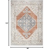 image:imageNourison Home Astra Machine Washable Rust Multicolor 33 x 5 Area Rug  Easy Clean Non Shedding Bed Room Living Room Dining Room Kitchen 3 x 5Grey Multicolor