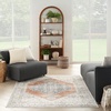 image:imageNourison Home Astra Machine Washable Rust Multicolor 33 x 5 Area Rug  Easy Clean Non Shedding Bed Room Living Room Dining Room Kitchen 3 x 5Grey Multicolor