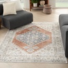 image:imageNourison Home Astra Machine Washable Rust Multicolor 33 x 5 Area Rug  Easy Clean Non Shedding Bed Room Living Room Dining Room Kitchen 3 x 5Grey Multicolor