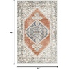 image:imageNourison Home Astra Machine Washable Rust Multicolor 33 x 5 Area Rug  Easy Clean Non Shedding Bed Room Living Room Dining Room Kitchen 3 x 5Grey Multicolor