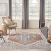image:imageNourison Home Astra Machine Washable Rust Multicolor 33 x 5 Area Rug  Easy Clean Non Shedding Bed Room Living Room Dining Room Kitchen 3 x 5Grey Multicolor