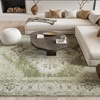 image:imageNourison Home Astra Machine Washable Rust Multicolor 33 x 5 Area Rug  Easy Clean Non Shedding Bed Room Living Room Dining Room Kitchen 3 x 5Ivory Green