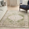 image:imageNourison Home Astra Machine Washable Rust Multicolor 33 x 5 Area Rug  Easy Clean Non Shedding Bed Room Living Room Dining Room Kitchen 3 x 5Ivory Green