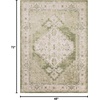image:imageNourison Home Astra Machine Washable Rust Multicolor 33 x 5 Area Rug  Easy Clean Non Shedding Bed Room Living Room Dining Room Kitchen 3 x 5Ivory Green