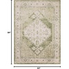 image:imageNourison Home Astra Machine Washable Rust Multicolor 33 x 5 Area Rug  Easy Clean Non Shedding Bed Room Living Room Dining Room Kitchen 3 x 5Ivory Green