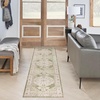 image:imageNourison Home Astra Machine Washable Rust Multicolor 33 x 5 Area Rug  Easy Clean Non Shedding Bed Room Living Room Dining Room Kitchen 3 x 5Ivory Green