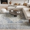 image:imageNourison Home Astra Machine Washable Rust Multicolor 33 x 5 Area Rug  Easy Clean Non Shedding Bed Room Living Room Dining Room Kitchen 3 x 5Light Blue