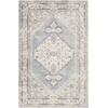 image:imageNourison Home Astra Machine Washable Rust Multicolor 33 x 5 Area Rug  Easy Clean Non Shedding Bed Room Living Room Dining Room Kitchen 3 x 5Light Blue