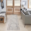 image:imageNourison Home Astra Machine Washable Rust Multicolor 33 x 5 Area Rug  Easy Clean Non Shedding Bed Room Living Room Dining Room Kitchen 3 x 5Light Blue