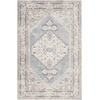 image:imageNourison Home Astra Machine Washable Rust Multicolor 33 x 5 Area Rug  Easy Clean Non Shedding Bed Room Living Room Dining Room Kitchen 3 x 5Light Blue