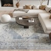 image:imageNourison Home Astra Machine Washable Rust Multicolor 33 x 5 Area Rug  Easy Clean Non Shedding Bed Room Living Room Dining Room Kitchen 3 x 5Light Blue
