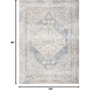 image:imageNourison Home Astra Machine Washable Rust Multicolor 33 x 5 Area Rug  Easy Clean Non Shedding Bed Room Living Room Dining Room Kitchen 3 x 5Light Blue