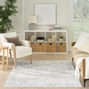 image:imageNourison Home Astra Machine Washable Rust Multicolor 33 x 5 Area Rug  Easy Clean Non Shedding Bed Room Living Room Dining Room Kitchen 3 x 5Light Grey