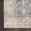 image:imageNourison Home Astra Machine Washable Rust Multicolor 33 x 5 Area Rug  Easy Clean Non Shedding Bed Room Living Room Dining Room Kitchen 3 x 5Silver Blue