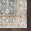 image:imageNourison Home Astra Machine Washable Rust Multicolor 33 x 5 Area Rug  Easy Clean Non Shedding Bed Room Living Room Dining Room Kitchen 3 x 5Silver Blue