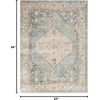 image:imageNourison Home Astra Machine Washable Rust Multicolor 33 x 5 Area Rug  Easy Clean Non Shedding Bed Room Living Room Dining Room Kitchen 3 x 5Silver Blue