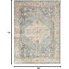 image:imageNourison Home Astra Machine Washable Rust Multicolor 33 x 5 Area Rug  Easy Clean Non Shedding Bed Room Living Room Dining Room Kitchen 3 x 5Silver Blue