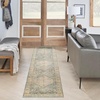 image:imageNourison Home Astra Machine Washable Rust Multicolor 33 x 5 Area Rug  Easy Clean Non Shedding Bed Room Living Room Dining Room Kitchen 3 x 5Silver Blue