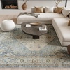 image:imageNourison Home Astra Machine Washable Rust Multicolor 33 x 5 Area Rug  Easy Clean Non Shedding Bed Room Living Room Dining Room Kitchen 3 x 5Silver Blue