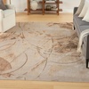 image:imageNourison Home Astra Machine Washable Silver Blue 53 x 7 Area Rug Easy Clean Non Shedding Bed Room Living Room Dining Room Kitchen 5 x 7Beige