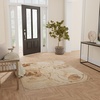 image:imageNourison Home Astra Machine Washable Silver Blue 53 x 7 Area Rug Easy Clean Non Shedding Bed Room Living Room Dining Room Kitchen 5 x 7Beige