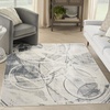 image:imageNourison Home Astra Machine Washable Silver Blue 53 x 7 Area Rug Easy Clean Non Shedding Bed Room Living Room Dining Room Kitchen 5 x 7Silver Blue