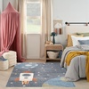 image:imageNourison Home Astra Machine Washable Sky Blue 33 x 5 Area Rug  Easy Clean Non Shedding Bed Room Living Room Dining Room Kitchen 3 x 5Sky Blue