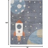 image:imageNourison Home Astra Machine Washable Sky Blue 33 x 5 Area Rug  Easy Clean Non Shedding Bed Room Living Room Dining Room Kitchen 3 x 5Sky Blue