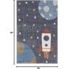 image:imageNourison Home Astra Machine Washable Sky Blue 33 x 5 Area Rug  Easy Clean Non Shedding Bed Room Living Room Dining Room Kitchen 3 x 5Sky Blue