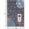 image:imageNourison Home Astra Machine Washable Sky Blue 33 x 5 Area Rug  Easy Clean Non Shedding Bed Room Living Room Dining Room Kitchen 3 x 5Sky Blue