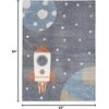 image:imageNourison Home Astra Machine Washable Sky Blue 33 x 5 Area Rug  Easy Clean Non Shedding Bed Room Living Room Dining Room Kitchen 3 x 5Sky Blue