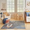 image:imageNourison Home Astra Machine Washable Sky Blue 33 x 5 Area Rug  Easy Clean Non Shedding Bed Room Living Room Dining Room Kitchen 3 x 5Sky Blue