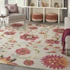 image:imageNourison Home Bahari Grey Multicolor 5 x 7 Area Rug  Easy Clean Non Shedding Bed Room Living Room Dining Room Kitchen 5 x 7GreyMulti