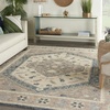 image:imageNourison Home Bahari Traditional Grey 8 x 10 Area Rug Easy Clean Non Shedding Bed Room Living Room Dining Room Kitchen 8x10Grey